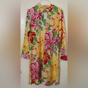NWT Floral Shirt Dress